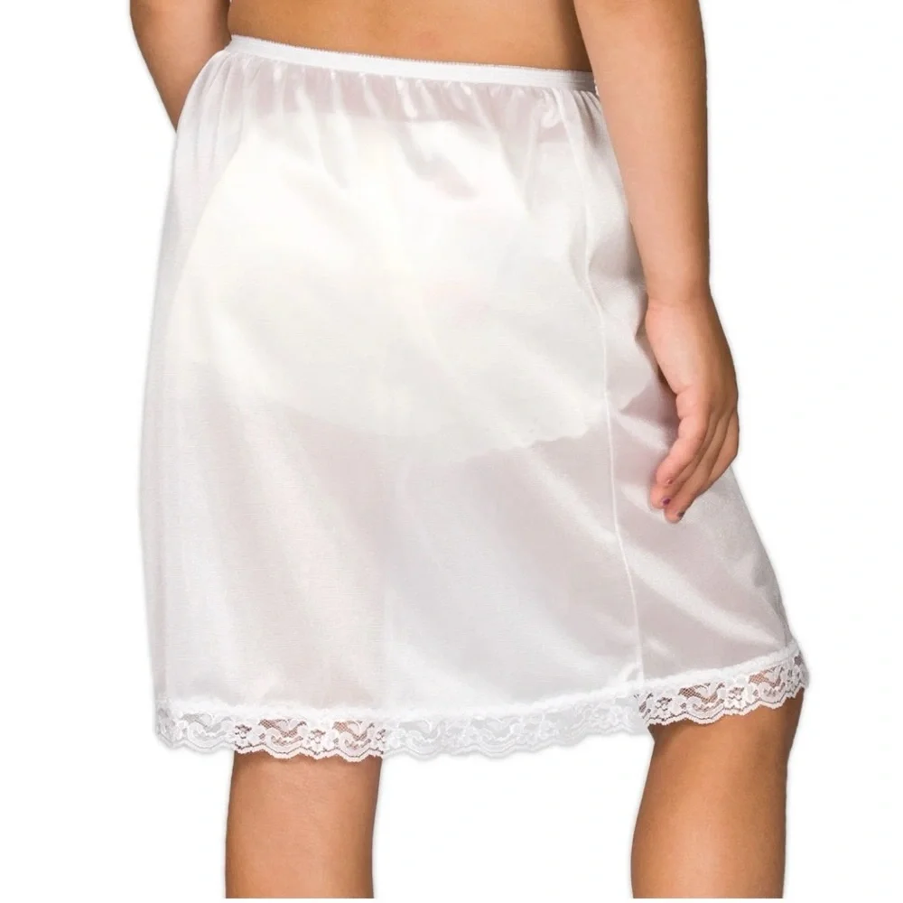 IC Collection White Nylon Half Slip - Picture 5 of 5